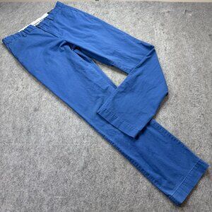 Polo Ralph Lauren Pants Men 34 x 34 Blue Stretch Classic Fit Flat Front b142
